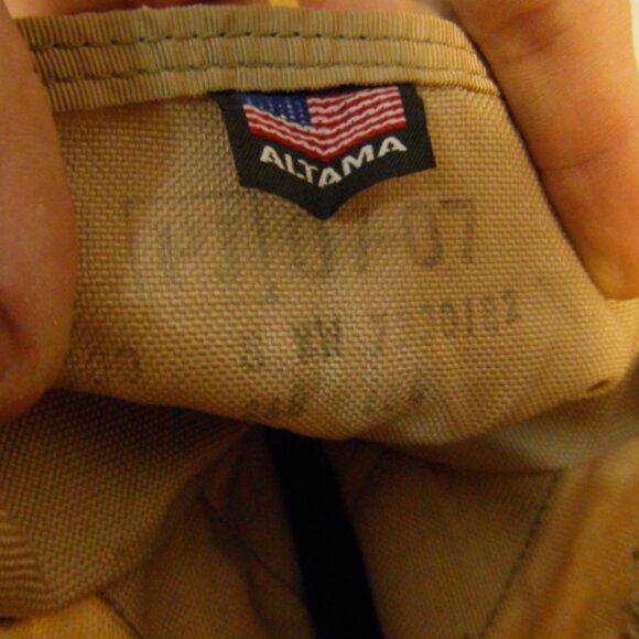 ALTAMA HOT WEATHER DESERT TAN sz8XW COMBAT MILITARY VIBRAM SOLES BOOTS NM 00217